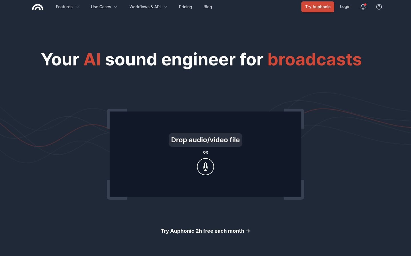 Auphonic product overview