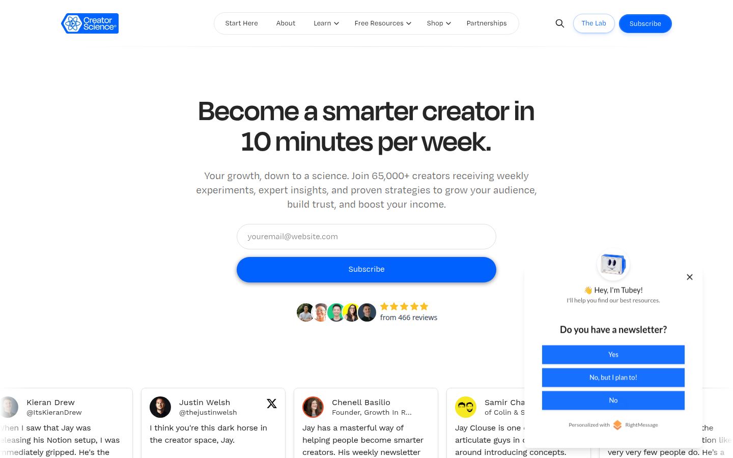 Creator Science product overview