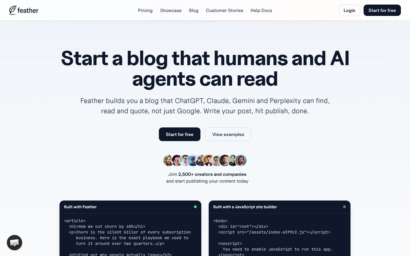 Feather product overview