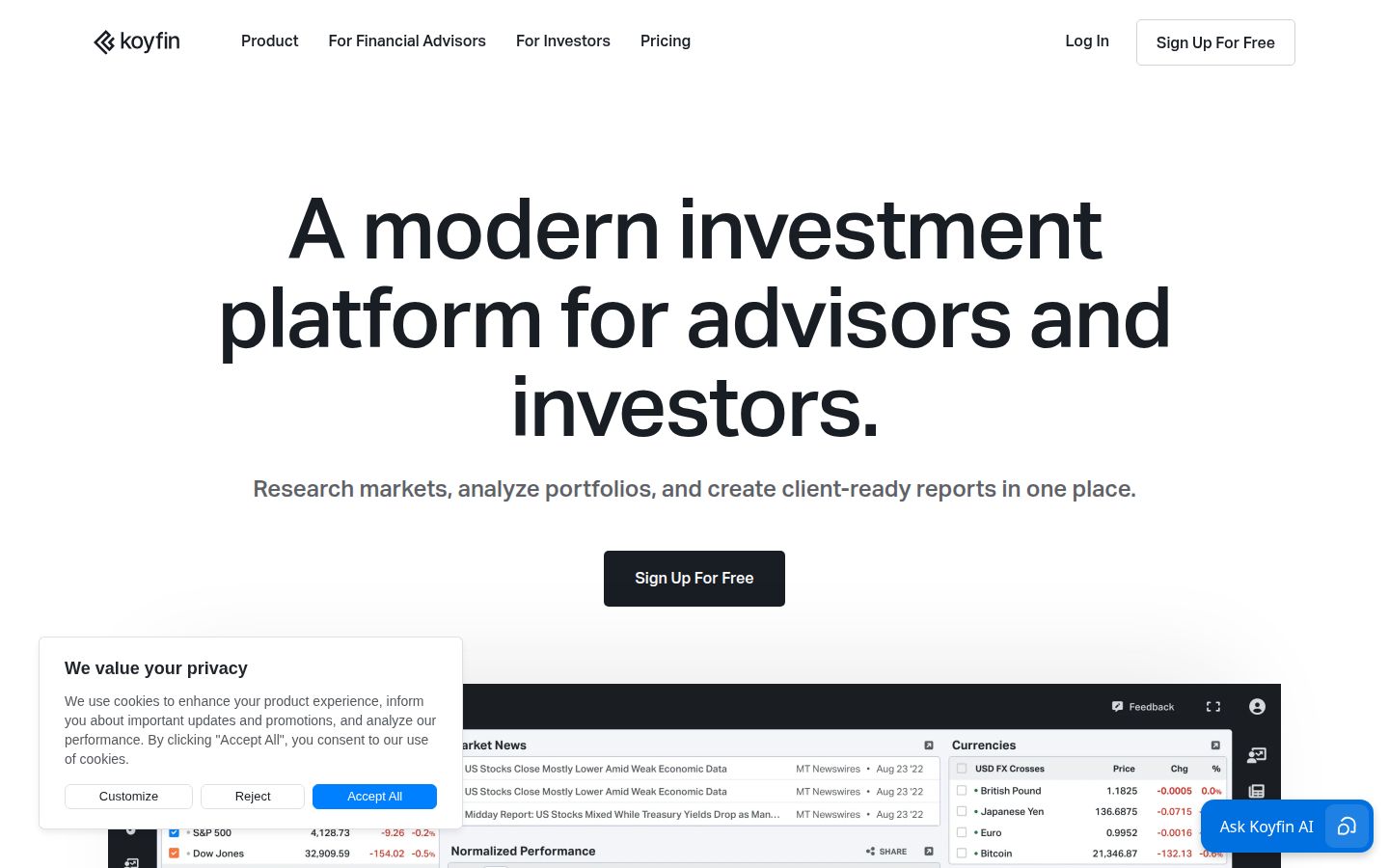 Koyfin product overview
