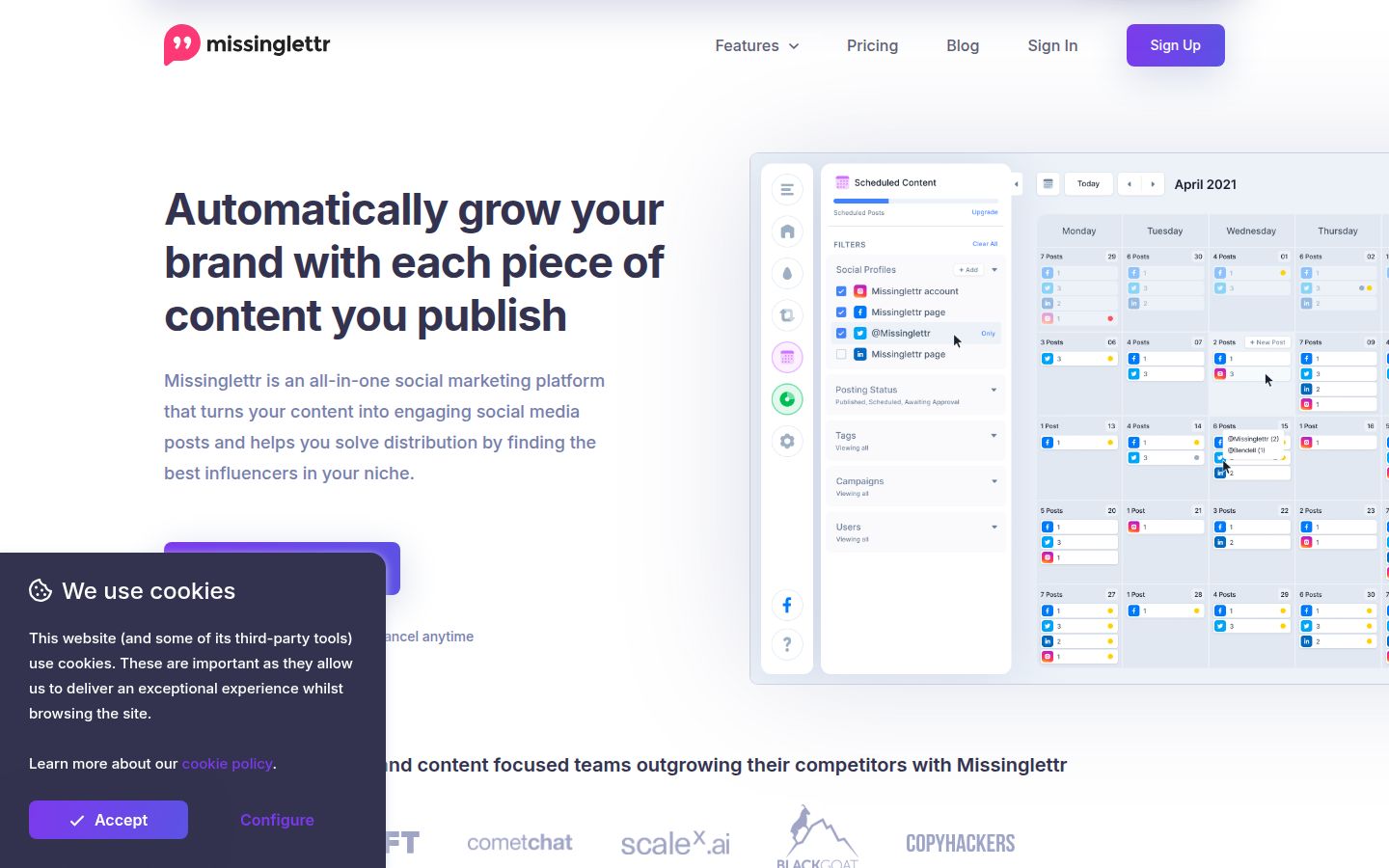 Missinglettr product overview