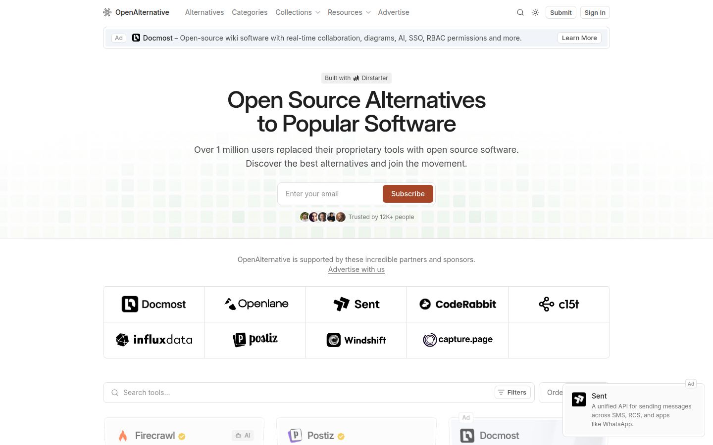 OpenAlternative product overview