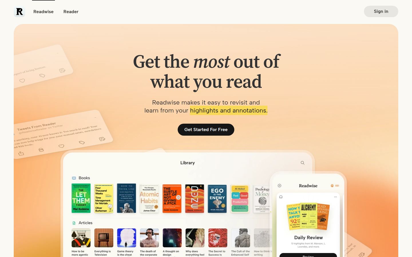 Readwise product overview