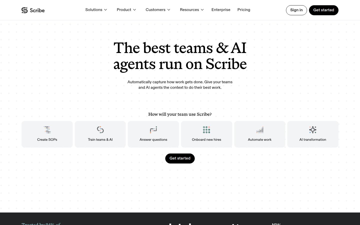 Scribe product overview