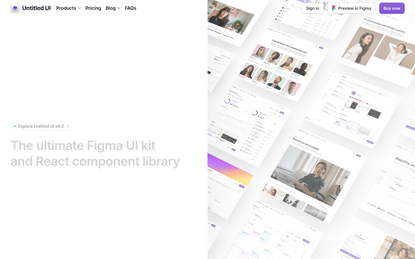 Untitled UI product overview