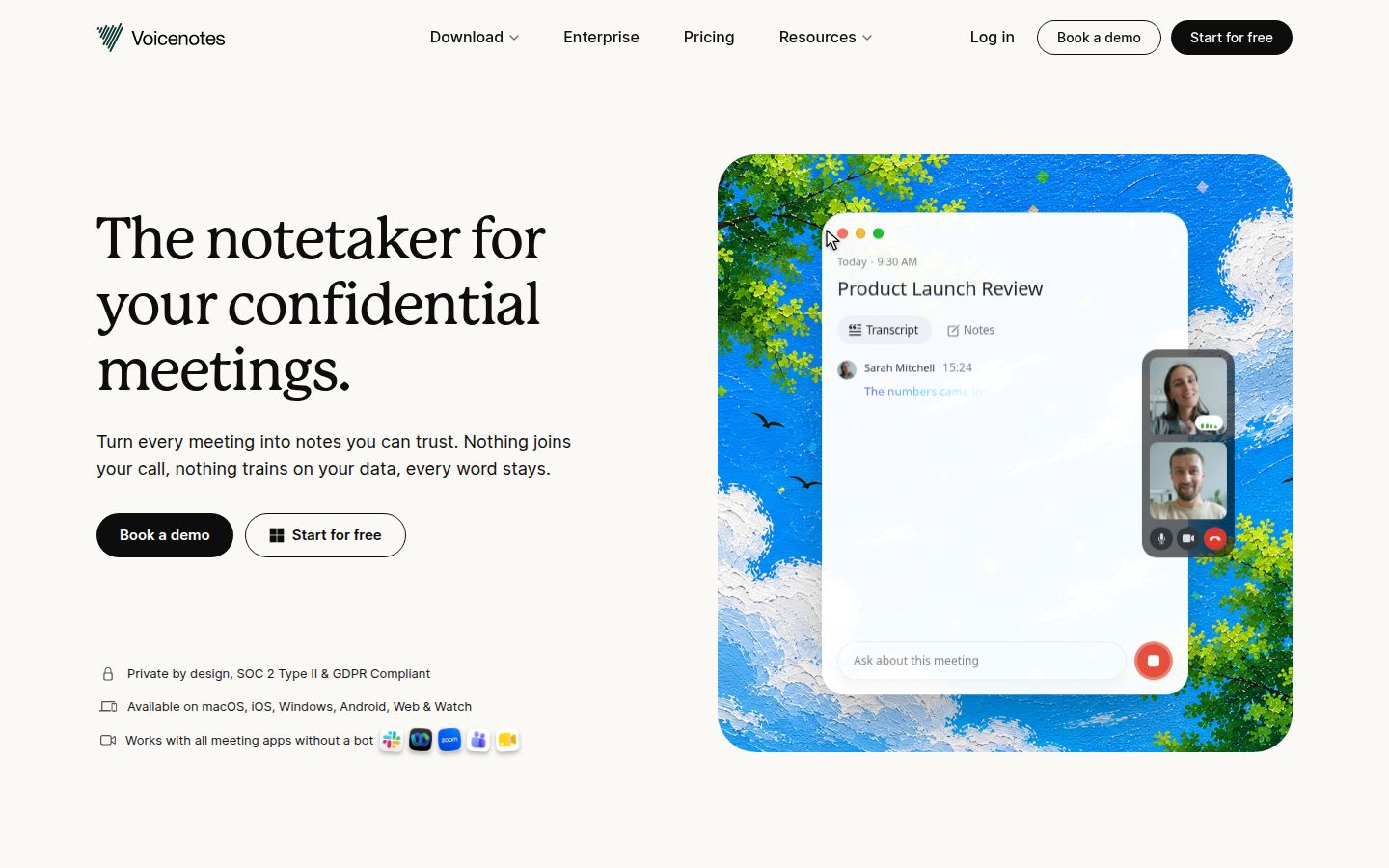 Voicenotes product overview