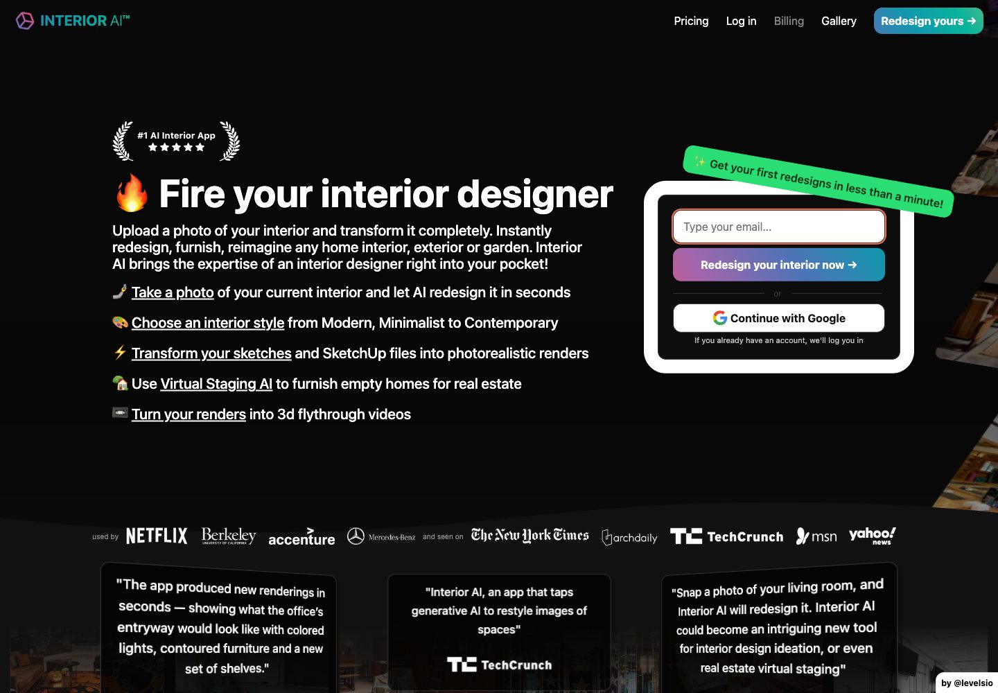 Interior AI product overview
