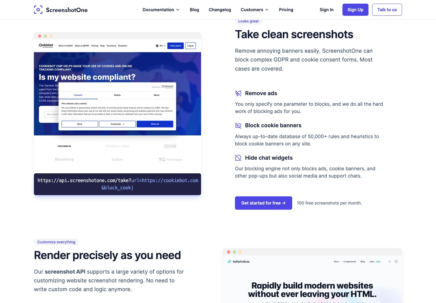 ScreenshotOne product example