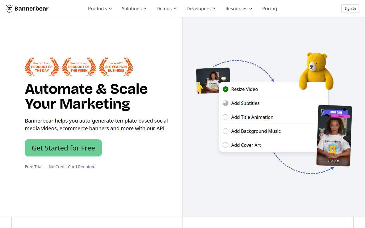 Bannerbear product overview