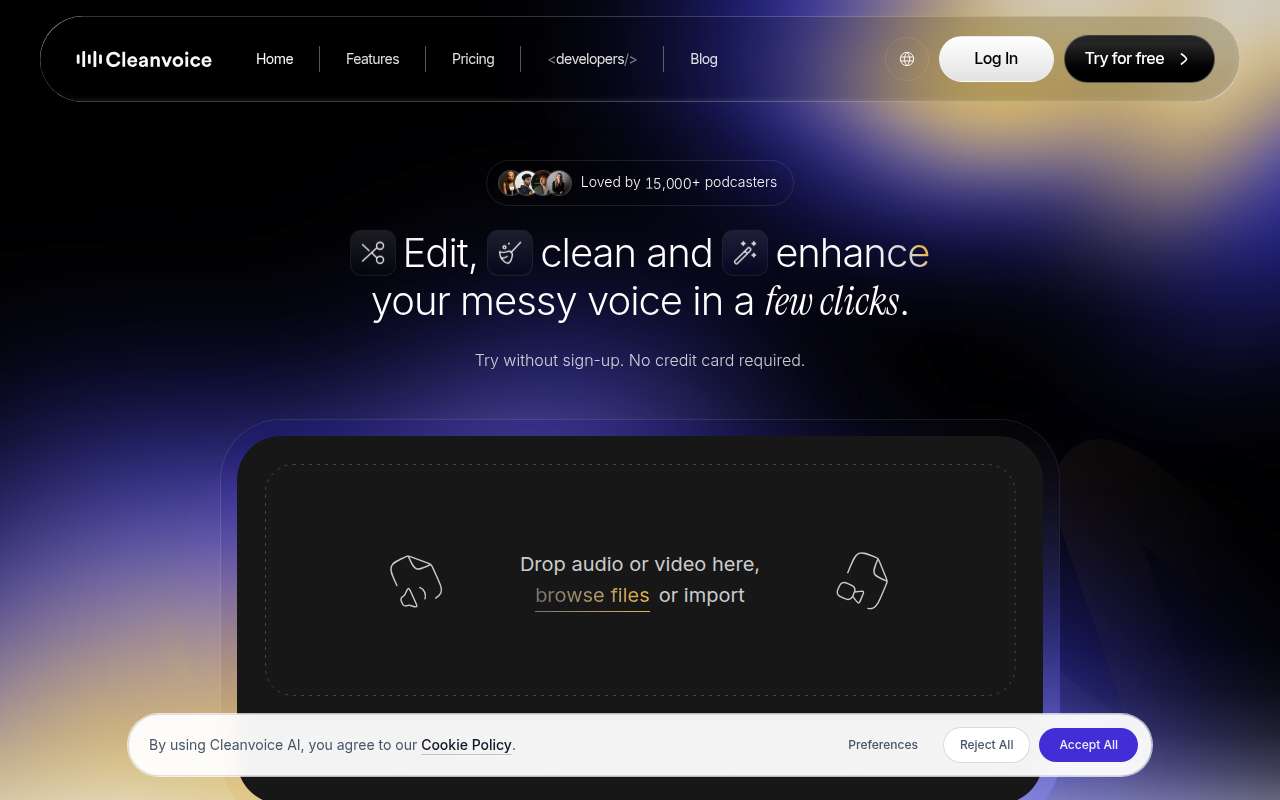 Cleanvoice product overview