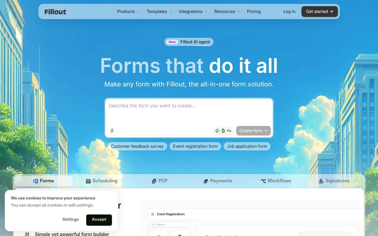 Fillout product overview